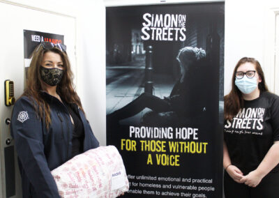 Simon on the Streets Mask Donation